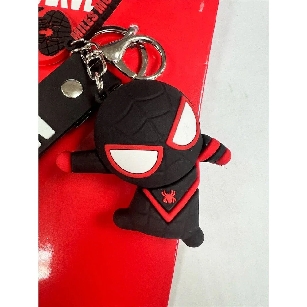 Concept One Marvel Spider-Man Miles Morales Keychain Set Wristlet Strap